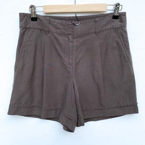 Ann Taylor Green Brown Dressy Flowy Shorts - Picture 1 of 4